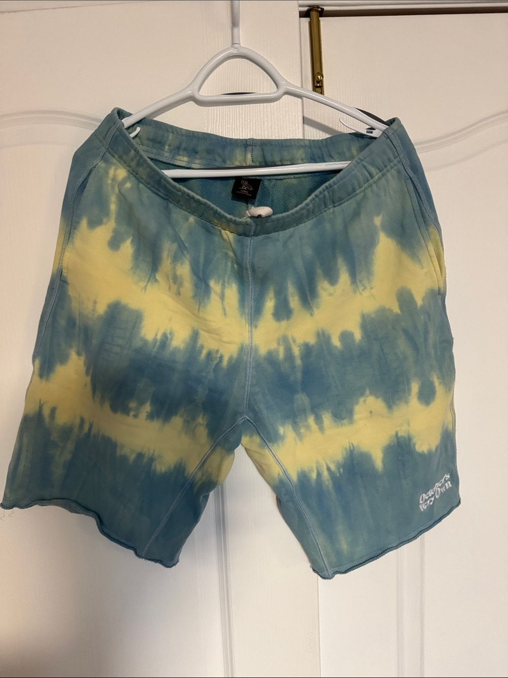 OVO Tie-Dye Blue & Yellow Men’s Casual Shorts